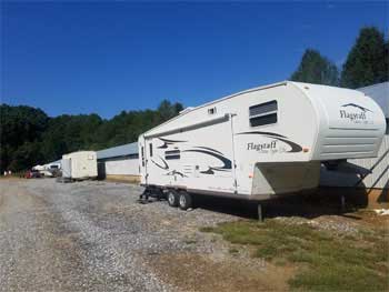 Outside in inside storage for RVs and boats